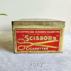 1930s Vintage Scissors Special Army Quality Cigarette Old Tin Box England CG330