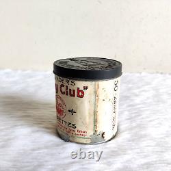 1940s Vintage Cavander's Army Club Cigarette Advertising Tin Round England CG581