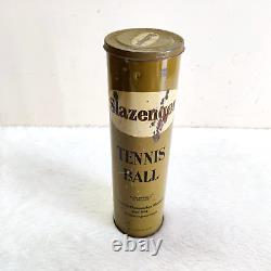 1940s Vintage Slazenger Tennis Ball Advertising Tin Box England Collectible 541