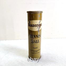 1940s Vintage Slazenger Tennis Ball Advertising Tin Box England Collectible 541