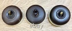 3 Pc Vintage Collectible Electrical Porcelain British Made VITREOUS 250 V Switch