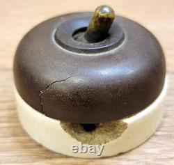 3 Pc Vintage Collectible Electrical Porcelain British Made VITREOUS 250 V Switch