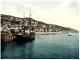 Aberdovey. View from Pier. Vintage PC photochromy, England photochromy, vint