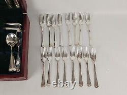 Arthur Price Of England 60 Piece Canteen EPNS Tarnished Fork Spoons S426