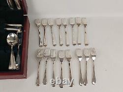 Arthur Price Of England 60 Piece Canteen EPNS Tarnished Fork Spoons S426