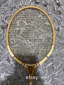Dunlop Maxply under 5 Wooden Steel Badminton Racket 5 Vintage Retro collectible