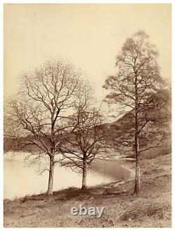 England, Grasmere Lake, Vintage Albumen Print Alb Print