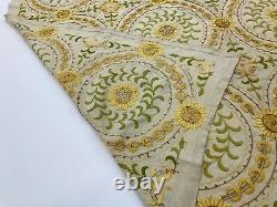 Fine & Rare Antique Vintage Arts And Crafts Textile Embroidery Bedspread Throw