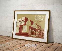 Hackney Empire London Travel Poster Framed Vintage Bucket List Prints