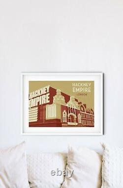 Hackney Empire London Travel Poster Framed Vintage Bucket List Prints