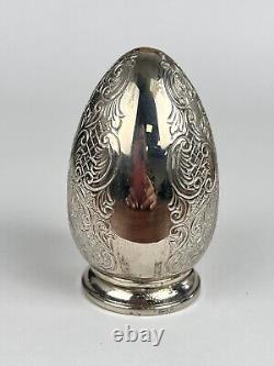 Home Decor Heavy Vintage Collectible Silver Plated Desk Souvenir Egg, England