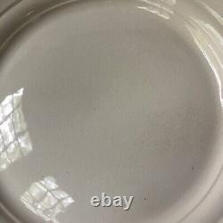 Leedsware Pierced Creamware Dinner Plate Leeds Pottery England 10.75 Vintage