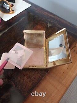 Made in Melissa England vintage Powder Compact With Mirror Music Box