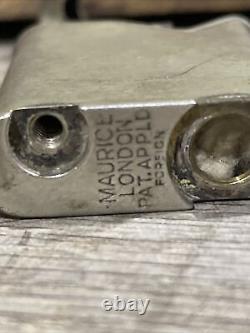 Maurice Vintage Liftarm Pocket Petrol Lighter Patent 1930 England RARE