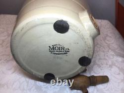 Moira England Stoneware Tan Crock Vintage Pottery Jug Beer Barrel Shape & Spigot