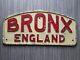 Original Bronx England vintage advertising metal sign Bar Man Cave Display