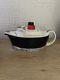 Rare HTF Vintage Racing Teapots Sadler England Queen Mary 2 Cunard Teapot EUC