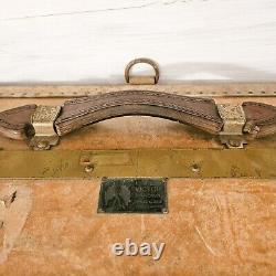 The Victor Vintage 1920/30s Hanging Shoe Case Luggage Solid Boiled Leather Decor