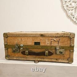 The Victor Vintage 1920/30s Hanging Shoe Case Luggage Solid Boiled Leather Decor