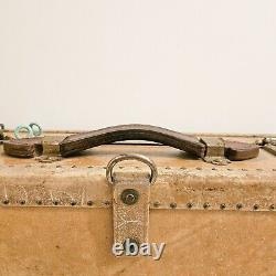 The Victor Vintage 1920/30s Hanging Shoe Case Luggage Solid Boiled Leather Decor