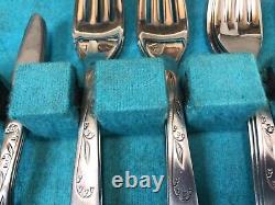 VINTAGE 44 Piece Mid Century CUTLERY CANTEEN by Monogram Sheffield England