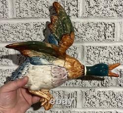 VINTAGE BESWICK Made In England Duck Flying Mallard 596-0 Wall Plaque
