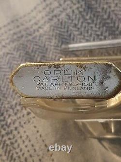 Vintage 1930's Orlik Carlton Lift Arm Petrol Lighter Made in England