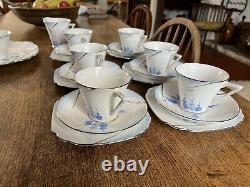 Vintage 21 Piece Standard China Made In England Art Deco Tea Set
