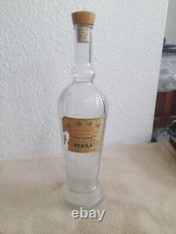 Vintage 33cm Tall St Pierrw Smirnoff Vodka Bottle (Produced In England) Empty