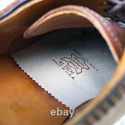 Vintage Alden New England iconic brogue shoes Made in USA 10 1/2