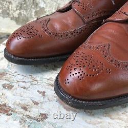 Vintage Alden New England iconic brogue shoes Made in USA 10 1/2