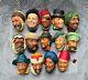 Vintage Bossons' Heads-made in England-14 pieces