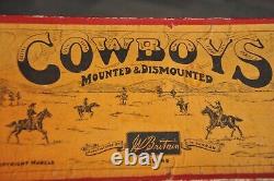 Vintage Boxed Antimony Cowboys No. 209 Mounted & Dismounted Models/Figure, England