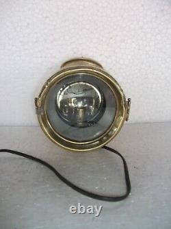 Vintage Brass P&H Powell & Hanmer Solid Motorcycle Lamp, England