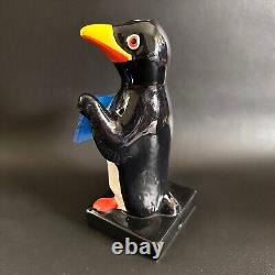 Vintage Carlton Ware Draught Guinness Penguin Lamp Base Made In England