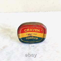 Vintage Carreras Ltd Craven Tobacco Curly Cut Tin Box Collectible England CG410