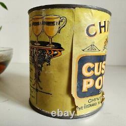 Vintage Chivers Custard Powder Standard Flavour Tin Box Cambridge England TB108