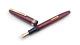 Vintage Conway Stewart 77 Fountain Pen In Red Herringbone 14k Broad Nib England