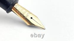 Vintage Conway Stewart 77 Fountain Pen In Red Herringbone 14k Broad Nib England