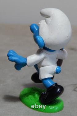 Vintage England Rugby Smurf West Germany 1980 Peyo Schloich