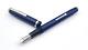 Vintage Esterbrook Lj Fountain Pen In Solid Blue 9312 Italic Medium Nib England