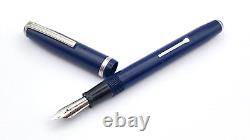 Vintage Esterbrook Lj Fountain Pen In Solid Blue 9312 Italic Medium Nib England