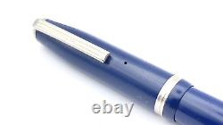 Vintage Esterbrook Lj Fountain Pen In Solid Blue 9312 Italic Medium Nib England