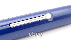 Vintage Esterbrook Lj Fountain Pen In Solid Blue 9312 Italic Medium Nib England