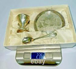Vintage Full Set Silver Plated Made In England SEBA Z. B. A Art Original Gift Box