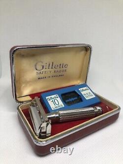 Vintage Gillette TTO SAFETY RAZOR BRIT. PAT 694093 N 58 Made In England 50s