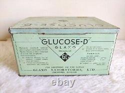 Vintage Glaxo Laboratories Glucose D Adv Tin Box Greenford England TB1670