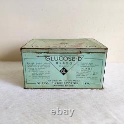 Vintage Glucose-D Glaxo Advertising Tin Box England Decorative Collectible T156