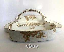 Vintage Golden Tansy Bone China by Hammersley England Berry Basket