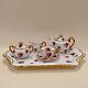 Vintage Hammersley Miniature Heavy Gilt Rose Bud Tea Set Made In England Rare